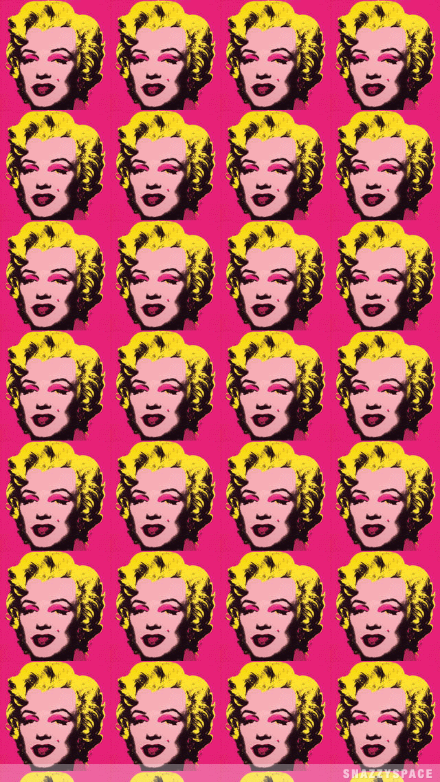 Pink Marilyn Monroe Iphone Wallpaper